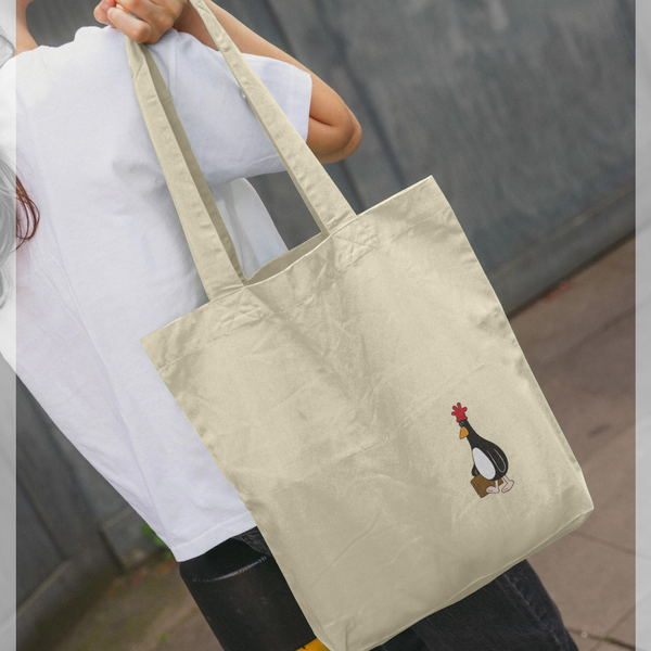 parka london Wallace & Gromit Feathers McGraw Villain Natural Tote Bag