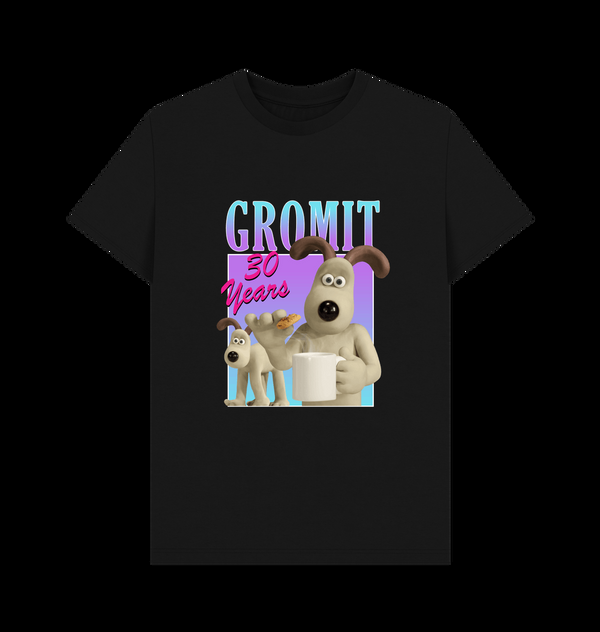 Parka London Wallace & Gromit Gradient Birthday Black T-Shirt