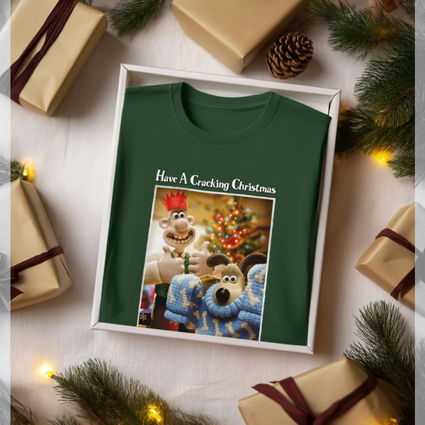 parka london Wallace & Gromit Have A Cracking Christmas Green T-Shirt