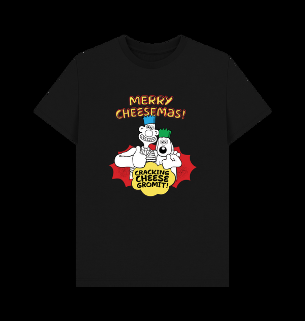 Parka London Wallace & Gromit Merry Cheesemas Black T-Shirt