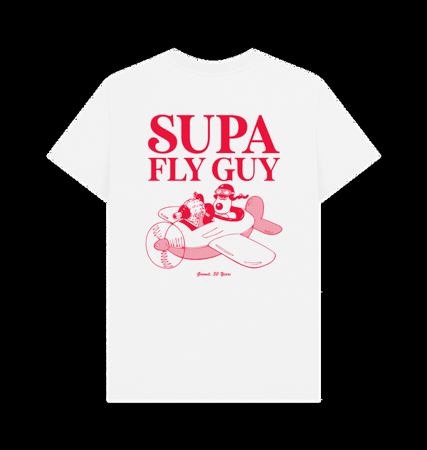 Parka London Wallace & Gromit Supa Fly Guy White T-Shirt