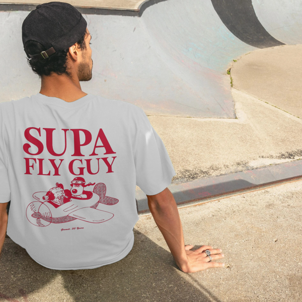 Parka London Wallace & Gromit Supa Fly Guy White T-Shirt