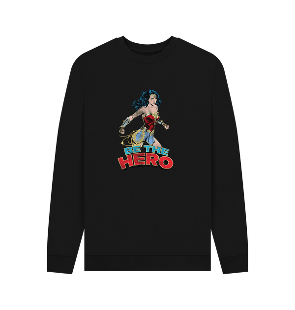 Parka London Wonder Woman Be The Hero Black Sweatshirt