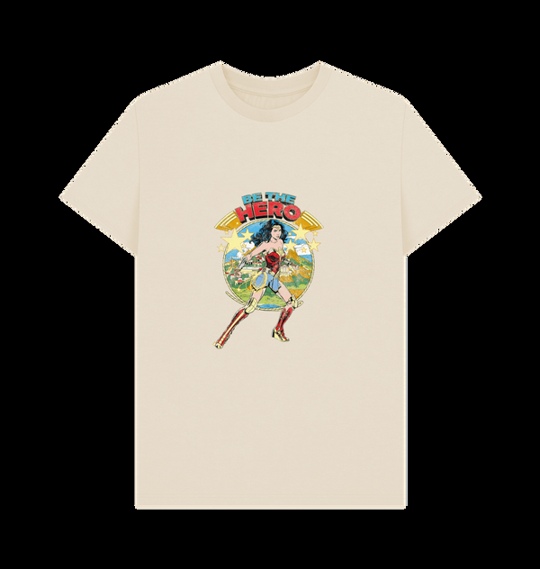 Parka London Wonder Woman Be The Hero Cream T-Shirt