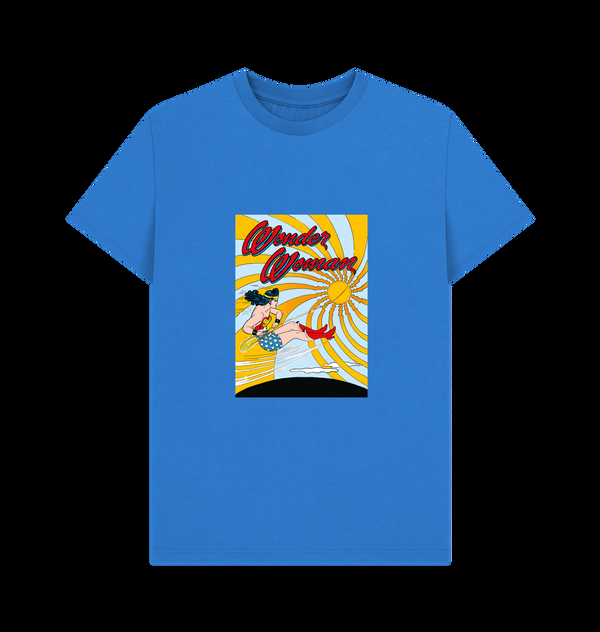Parka London Wonder Woman Flying Royal Blue T-Shirt