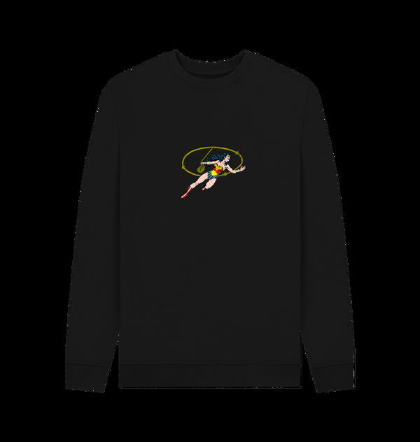 Parka London Wonder Woman Lasso Of Truth Black Sweatshirt