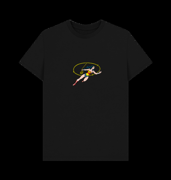 Parka London Wonder Woman Lasso Of Truth Black T-Shirt