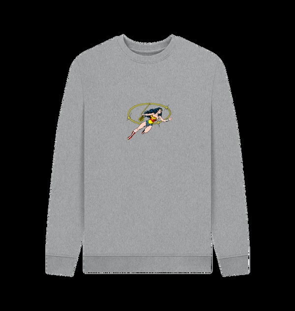 Parka London Wonder Woman Lasso Of Truth Heather Grey Sweatshirt