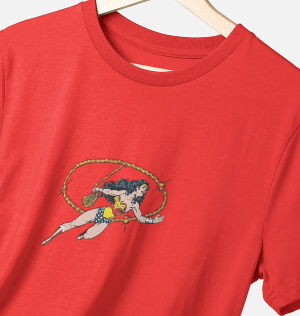 parka london Wonder Woman Lasso of Truth Red T-Shirt