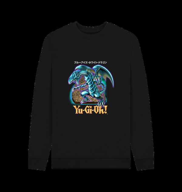 Parka London Yu-Gi-Oh Blue Eyes White Dragon Black Sweatshirt