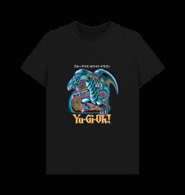 Parka London Yu-Gi-Oh Blue Eyes White Dragon Black T-Shirt