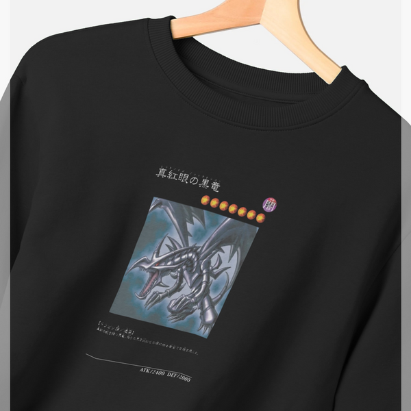 parka london Yu Gi Oh Red Eyes Black Dragon Black Sweatshirt