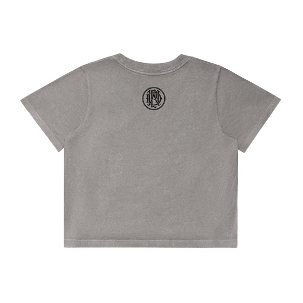 Parkway Drive Death Metal Logo Women's Heavyweight Crop T-Shirt