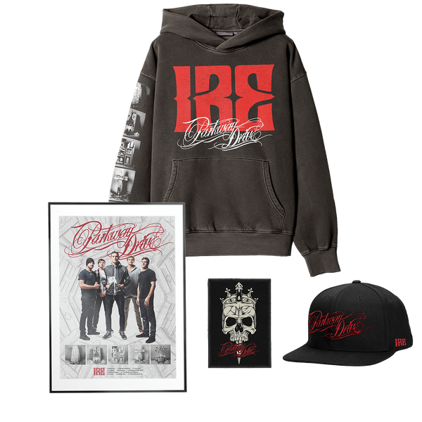 parkway drive IRE 10 Year Anniversary - IRE Pullover Hoodie & Hat Bundle