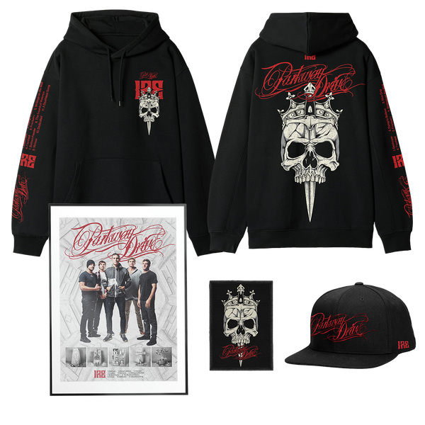 parkway drive IRE 10 Year Anniversary - IRE Skull Hoodie & Hat Bundle