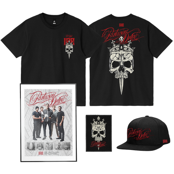 parkway drive IRE 10 Year Anniversary - IRE Skull T-Shirt & Hat Bundle