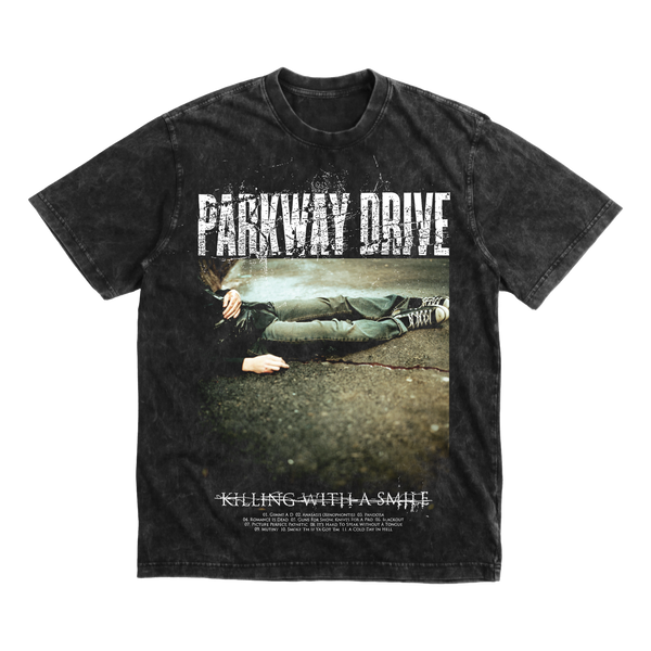 Parkway Drive KWAS 20 Year Anniversary - Killing With A Smile T-Shirt & Vinyl Bundle