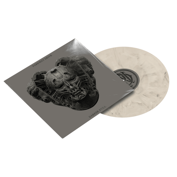 parkway drive Darker Still LP - White & Black Marble