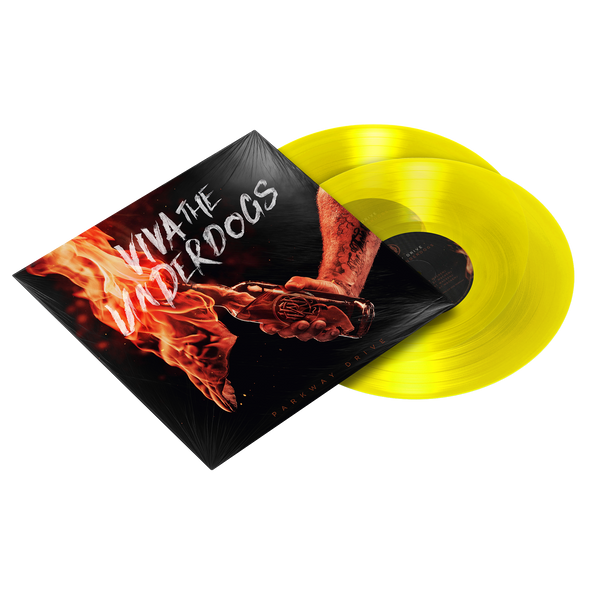 parkway drive Viva The Underdogs Transparent Yellow Double LP
