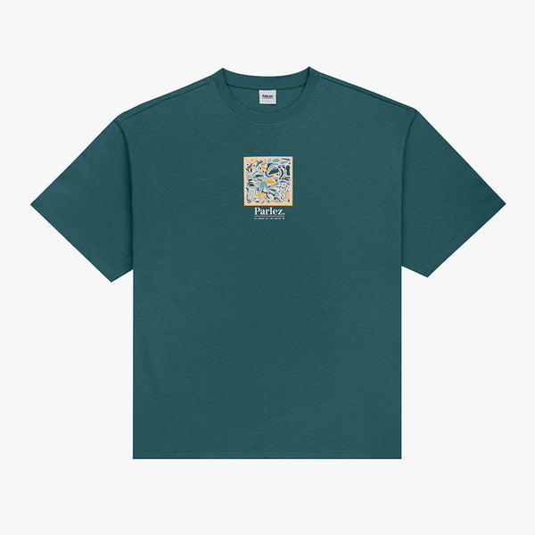 parlez clothing Exemplar Oversized T-Shirt Pacific Green