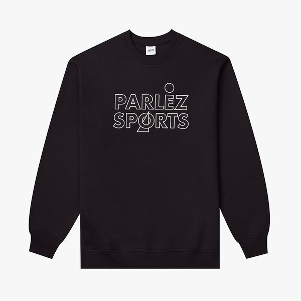 parlez clothing Arc Crew Black