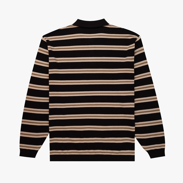 Parlez Clothing Aspen L/S Polo Knit Black