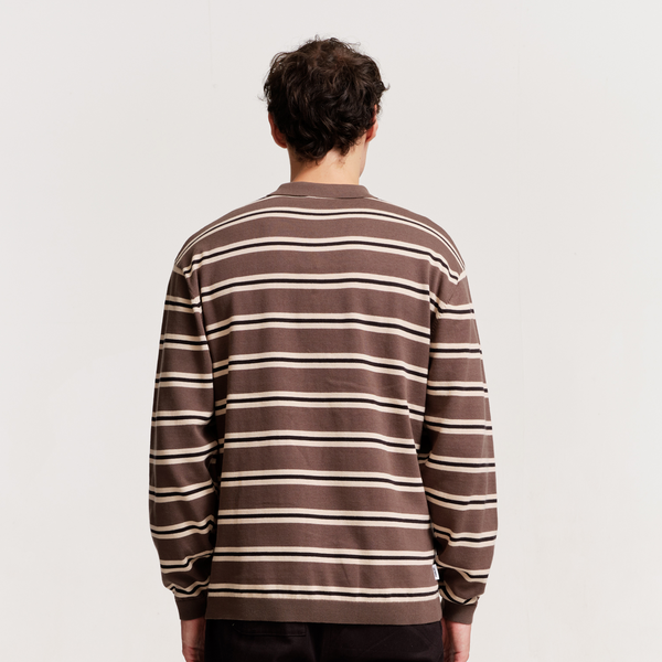 Parlez Clothing Aspen L/S Polo Knit Moss
