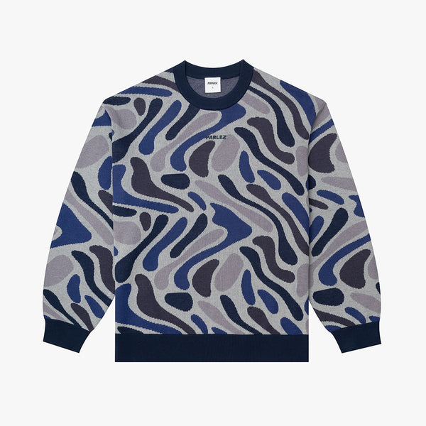 parlez clothing Blend Camo Knit Midnight Camo