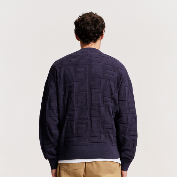 Parlez Clothing Block Crew Knit Midnight
