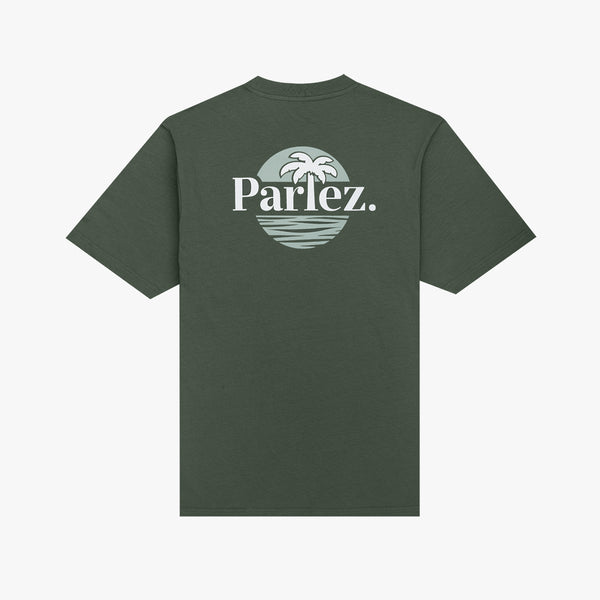 parlez clothing Boca T-Shirt Kelp Green