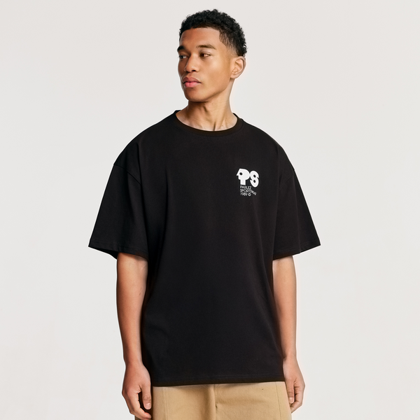 Parlez Clothing Broadcast Oversized T-Shirt Black