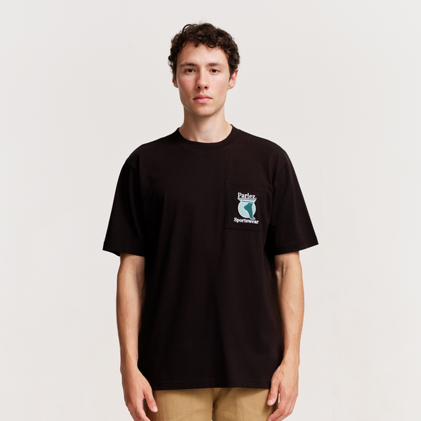 Parlez Clothing Currere Pocket T-Shirt Black