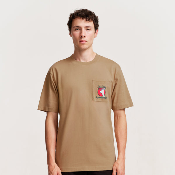 Parlez Clothing Currere Pocket T-Shirt Sand