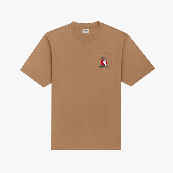 parlez clothing Currere Pocket T-Shirt Sand
