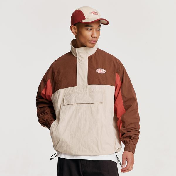 Parlez Clothing Free Run Track Jacket Coffee