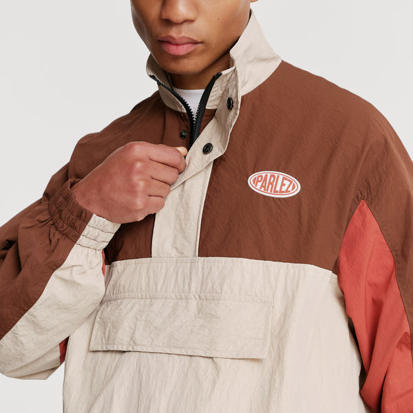 Parlez Clothing Free Run Track Jacket Coffee