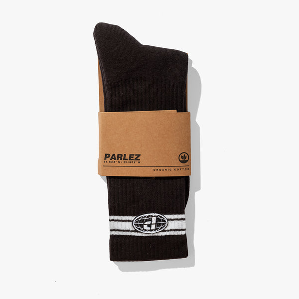 Parlez Clothing Globe Socks Black