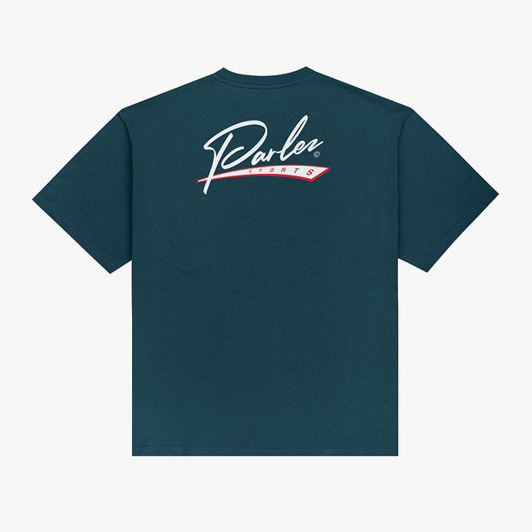 parlez clothing Inning Os T-Shirt Petrol