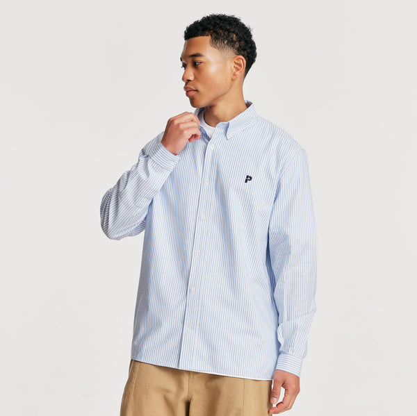 Parlez Clothing La Brea Shirt Blue Stripe