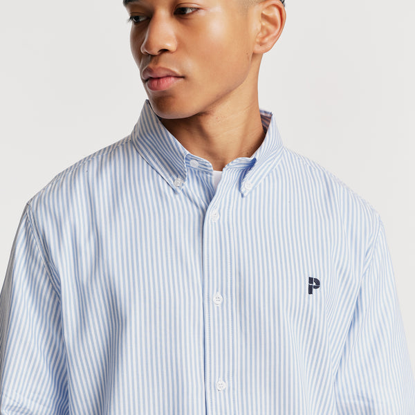 Parlez Clothing La Brea Shirt Blue Stripe