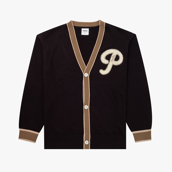 parlez clothing Letterman Cardy Black
