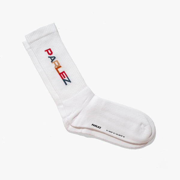 parlez clothing Obsideo Socks White