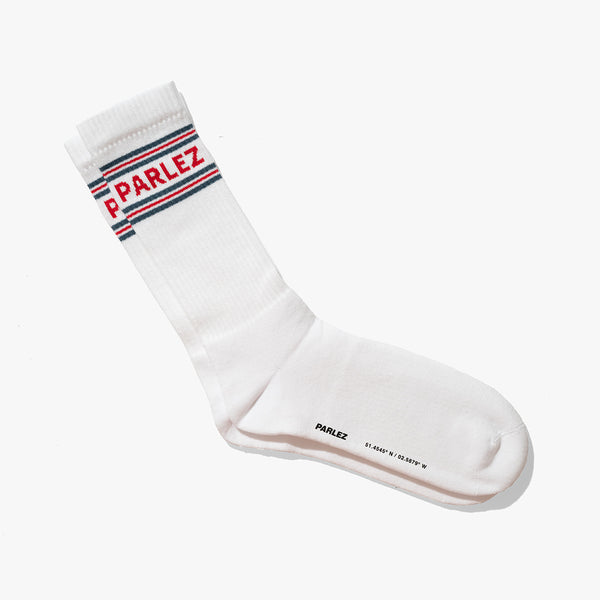 parlez clothing Onere Socks White