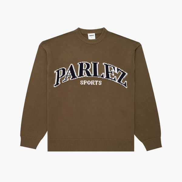 parlez clothing Phelan Knit Olive Green