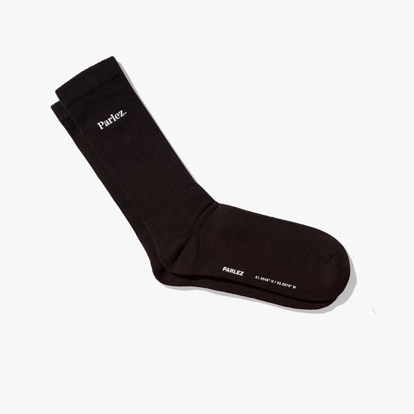 parlez clothing Prumo Socks Black