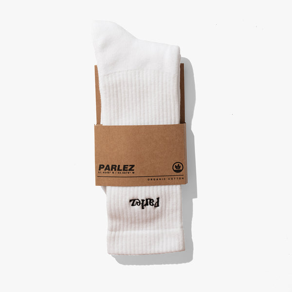 Parlez Clothing Prumo Socks White