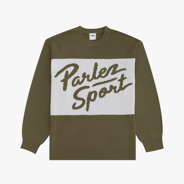 parlez clothing Rubio Knit Olive Green