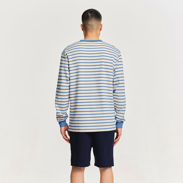 Parlez Clothing Shore LS Crew Azure