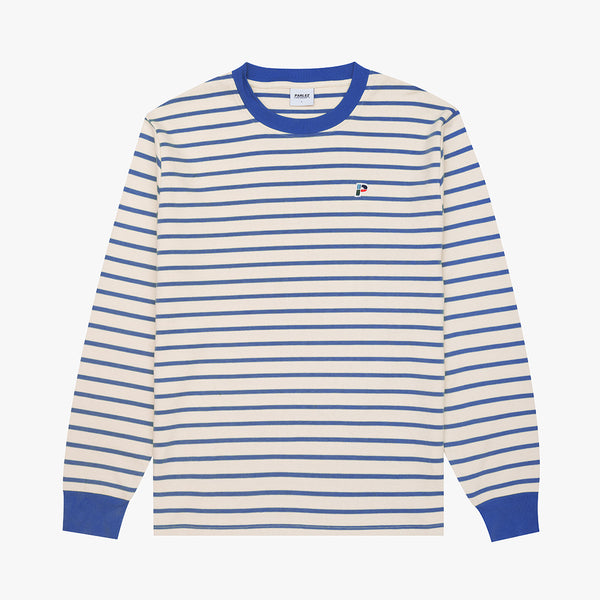 parlez clothing Shore LS Crew Azure