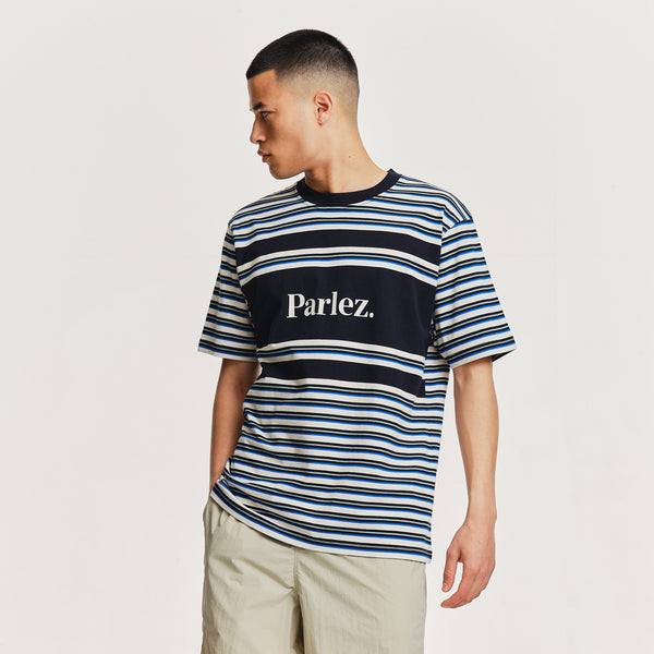 Parlez Clothing Solar Stripe T-Shirt Midnight